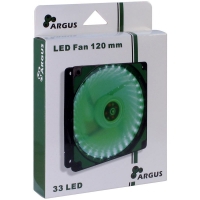 INTER-TECH Argus L-12025 GR zelen LED 120mm ventilator 88885414