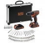 Akumulatorski vrtalnik Black+Decker CDC18BAFC-QW