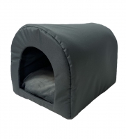 Ležišče GO GIFT Dog and cat cave bed - graphite - 40 x 33 x 29 cm 