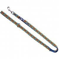 Povodec DINGO Winnetou Blue Adjustable Dog Leash - 1,6x120-220 cm 