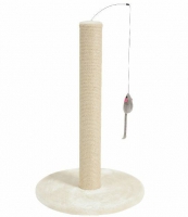 Praskalnik za mačke Zolux Cat scratching post with toy - beige 504048BEI