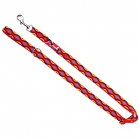 Povodec DINGO Winnetou Red Adjustable Dog Leash- 1,6x120-220 cm 