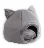 Ležišče za mačko GO GIFT cat bed - grey - 40x40x34 cm