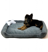 Blazina GO GIFT Lux grey - pet bed - 95 x 70 x 9 cm 