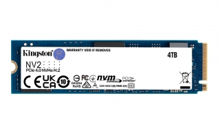 Kingston NV2 NVMe PCIe 4.0 SSD 4TB, M.2 2280 PCIe4.0 SNV2S/4000G