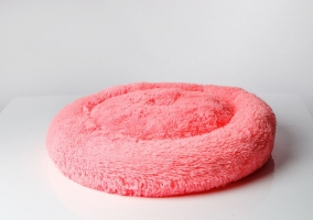 Blazina GO GIFT Shaggy pink XL - pet bed - 80 x 83 x 10 cm 