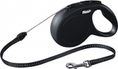 Avtomatski povodec Flexi New CLASSIC 8 m Black Dog Retractable lead