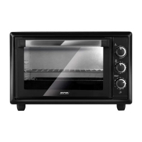 Mini pečica MPM MPE-28/T - Electric Oven with Thermo-circulation System, black