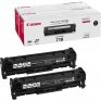 Toner Canon 718bk dvojno pakiranje, črn 3400 strani 2662B005