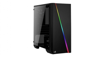 Aerocool Cylon Mini RGB Micro-ATX ohišje - črno (ACCS-PV12012.11)