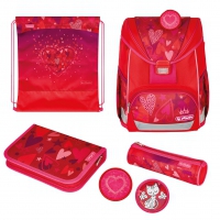 Šolska torba - komplet Herlitz Ultra Light Plus sweet Hearts (50037704)