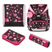 Šolska torba - komplet Herlitz Ultra Light Plus Cats & dots (50043217)