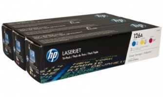 TONER HP 126A B-C,M,Y TRI PACK (CF341A)