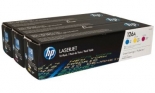 TONER HP 126A B-C,M,Y TRI PACK (CF341A)