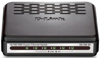 DLINK 5 PORTNO Gigabit STIKALO (GO-SW-5G)