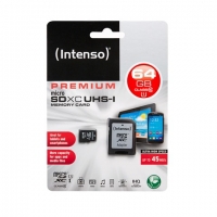 SDXC Intenso micro 64GB z SD adapterjem, C10 USH-I (3423490)