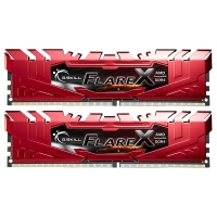 G.Skill Flare X red, DDR4-2400 Ryzen, CL15 - 16GB (2x8) F4-2400C15D-16GFXR