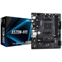 ASRock A520M-HVS, AMD A520 Mainboard - Socket AM4 90-MXBE60-A0UAYZ