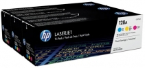 TONER HP 128A B-C,M,Y TRI PACK (CF371AM)