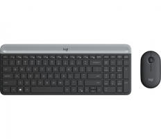 Logitech Slim Wireless Combo MK470, grafitna barva, SLO 920-009264