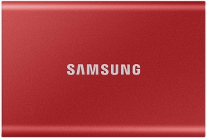 Samsung T7, rdeč 500GB Type-C USB 3.2 Gen2 V-NAND UASP, MU-PC500R/WW